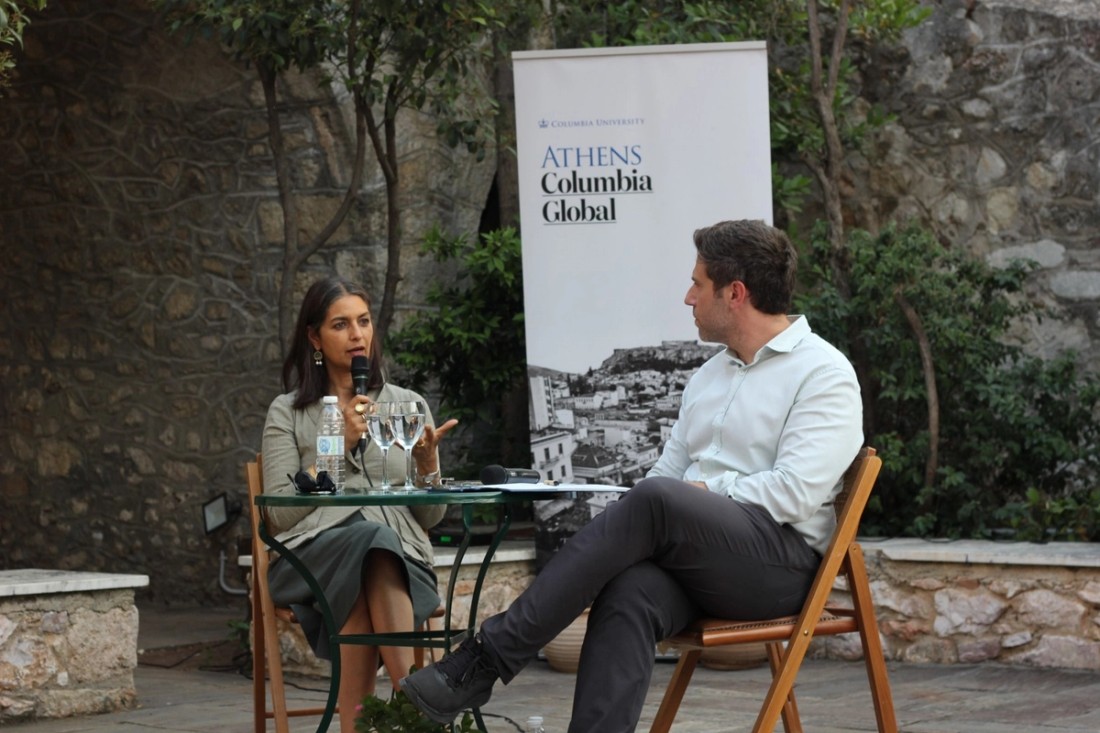 Jhumpa Lahiri in a conversation in Athens.