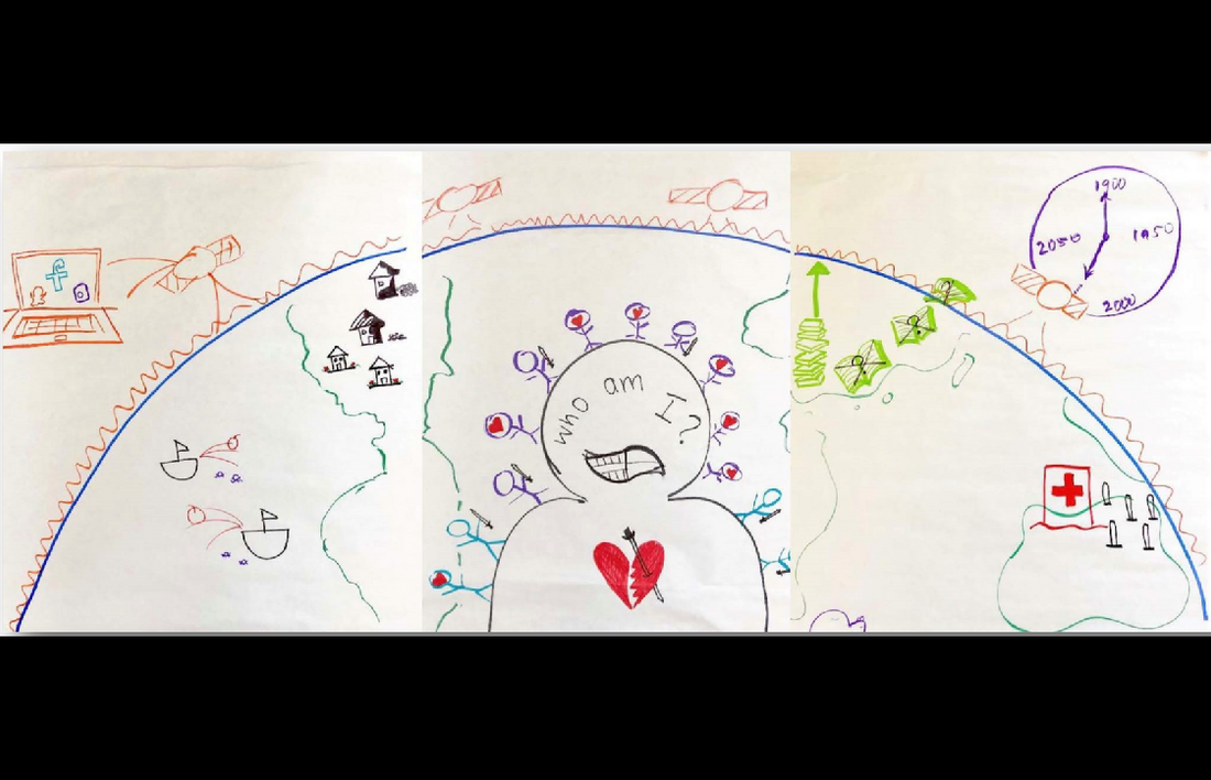 A collaborative drawing from Youth in a Changing World.