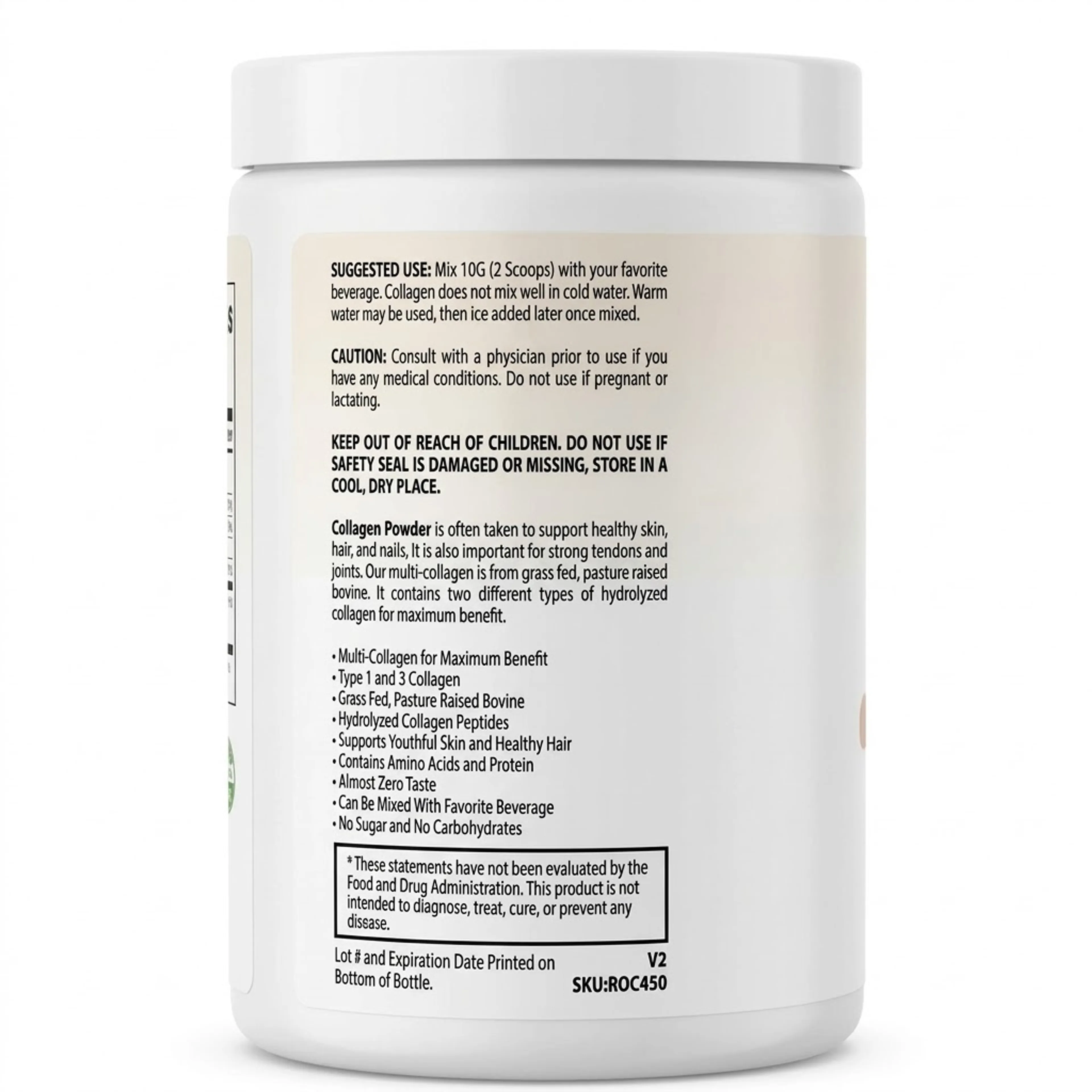 Mode d'emploi et précautions du Collagen Powder Skin Therapy