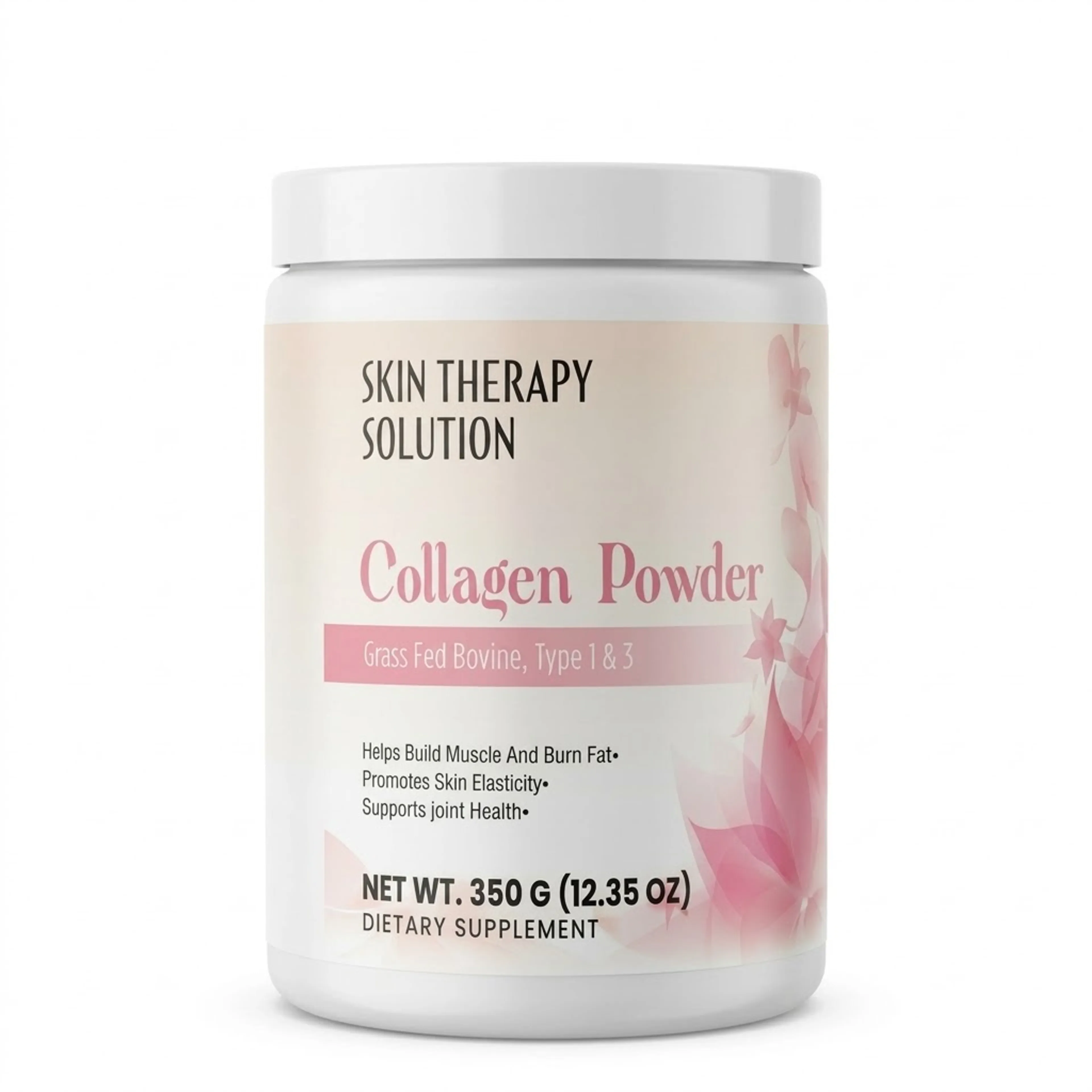 Pot de Collagen Powder Skin Therapy, collagène en poudre bovin types 1 et 3, 350 g