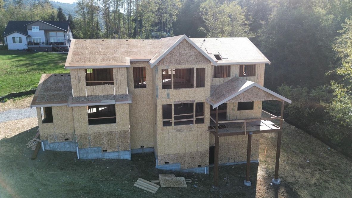 frame of an entire house