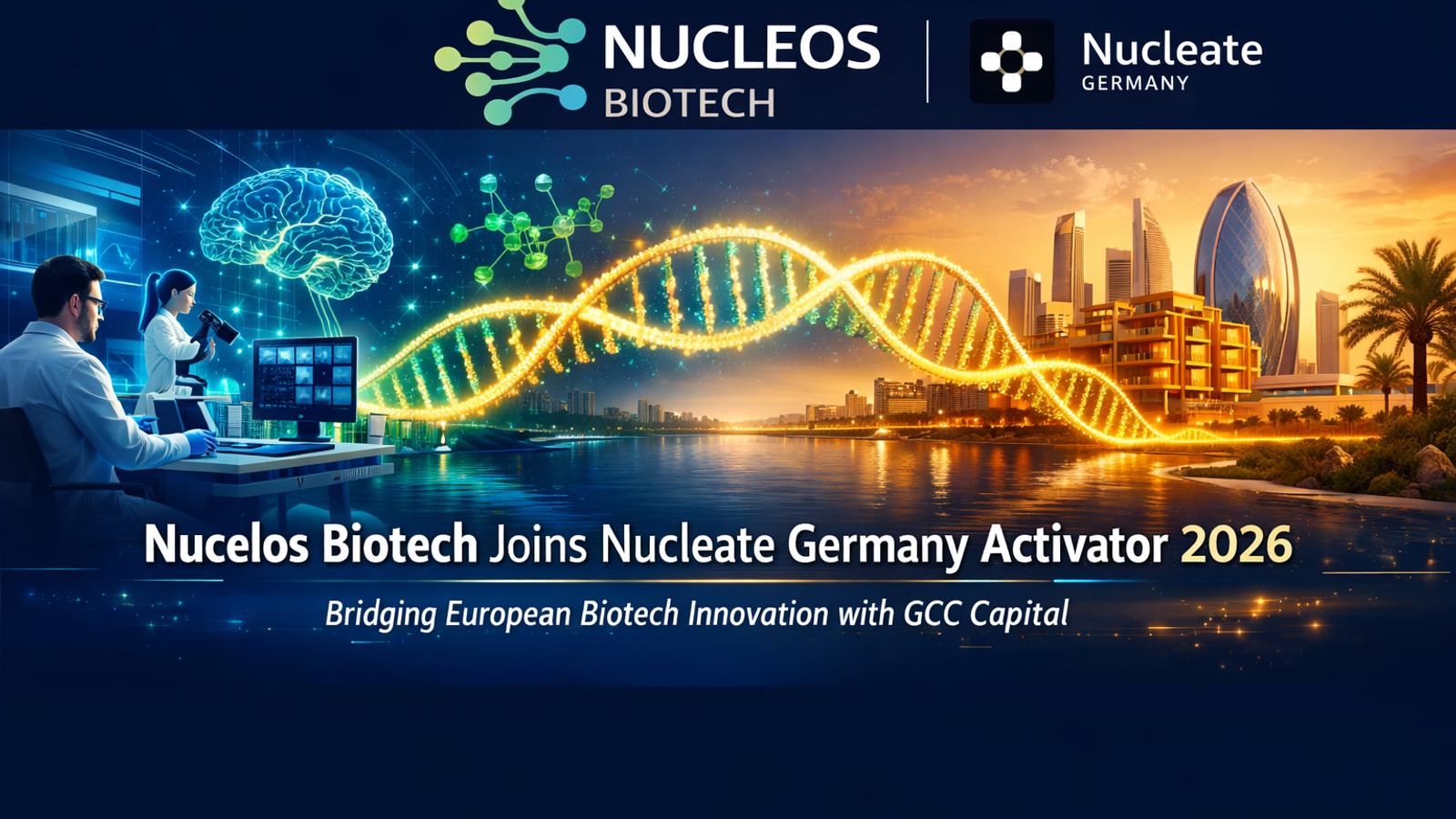 Nucleos Biotech Joins Nucleate Germany Activator 2026 as Expert Reviewer — Bridging European Biotech Innovation with GCC Capital
