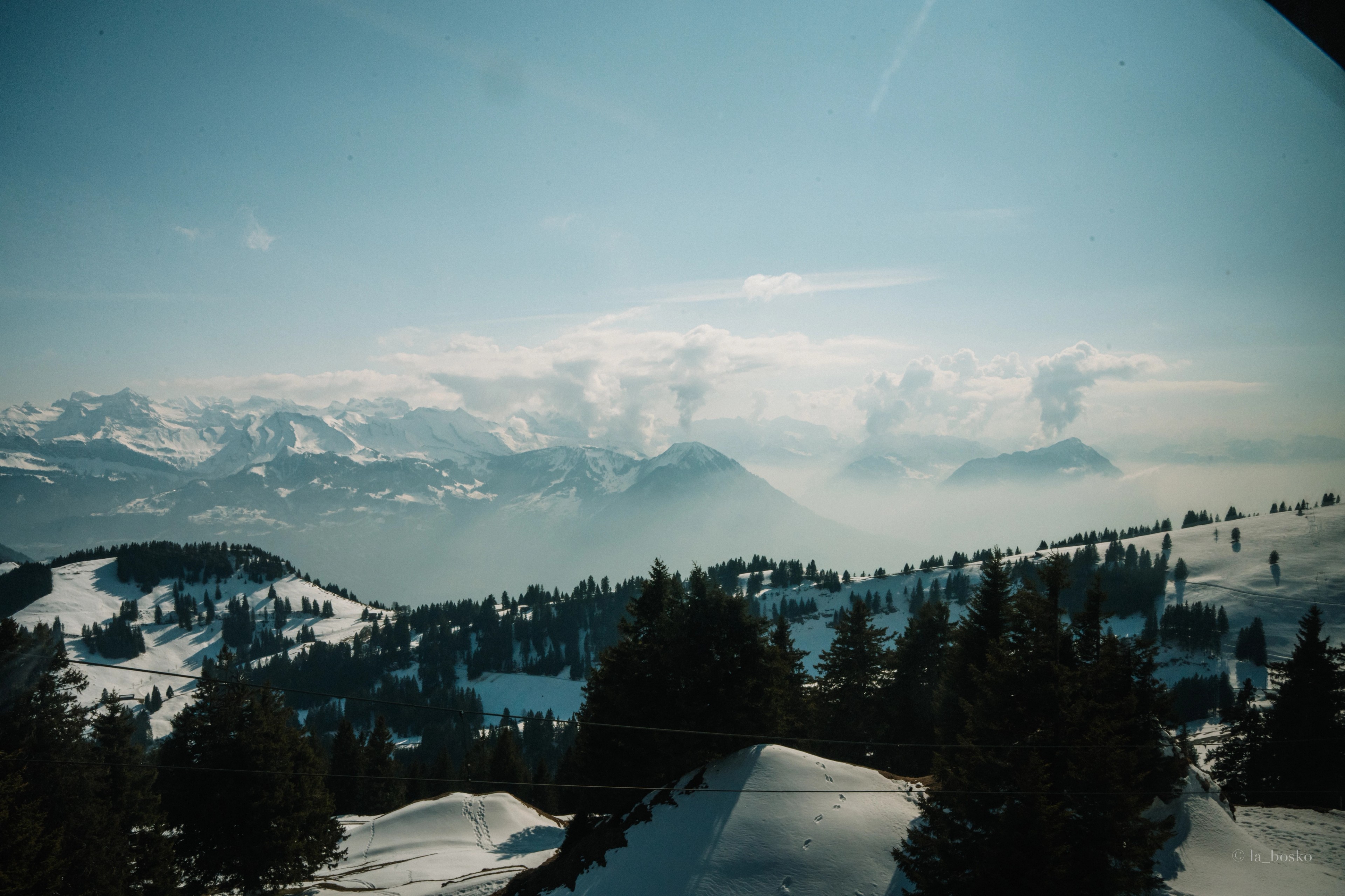 Winter breath of volcanoes