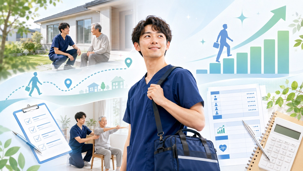 PT・OT・STが訪問リハビリ転職で年収アップする方法【2026年版】