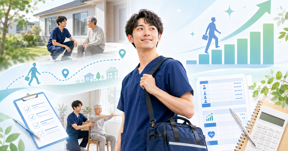 PT・OT・STが訪問リハビリ転職で年収アップする方法【2026年版】