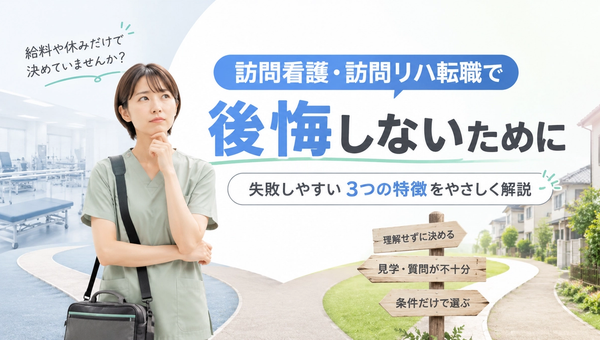 訪問看護・訪問リハへの転職で失敗する人の3つの特徴