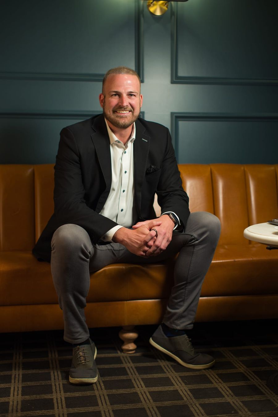 Scott Klaas, Co-CEO of Apex Realty Group, professional studio portrait