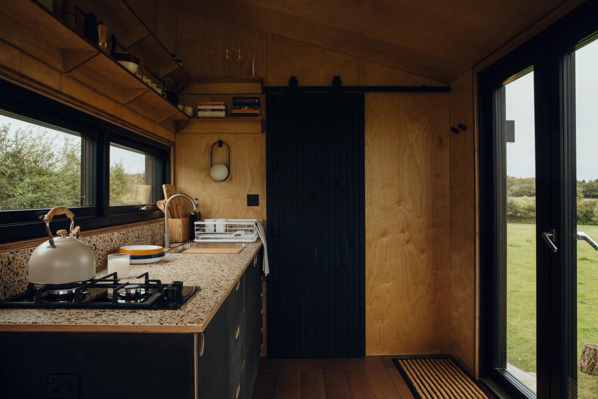Photograph of a U-Build Tiny House interior