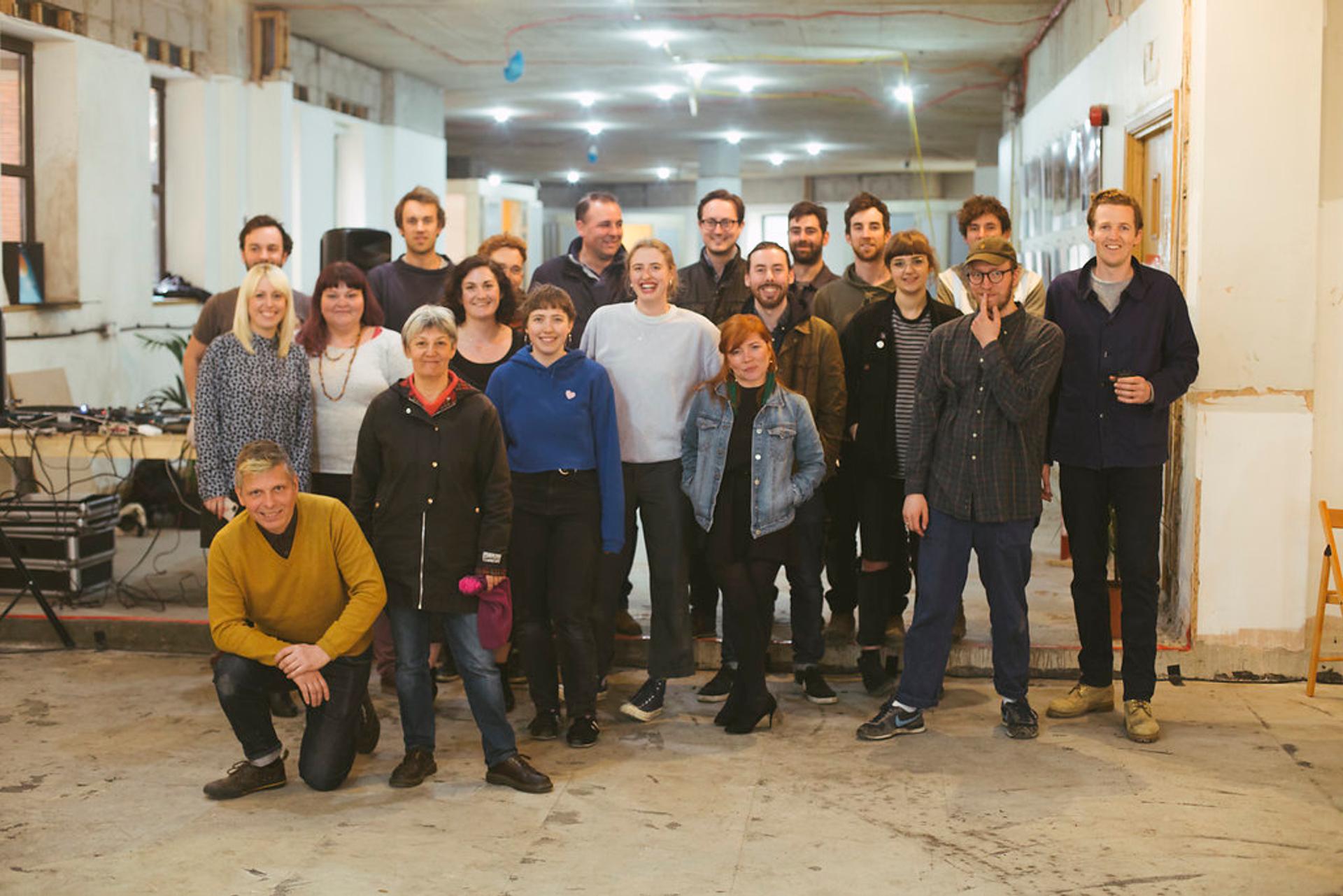 U-Build can be used for community projects - This is a picture of the community team including East Street Arts that built artist pods in Leeds