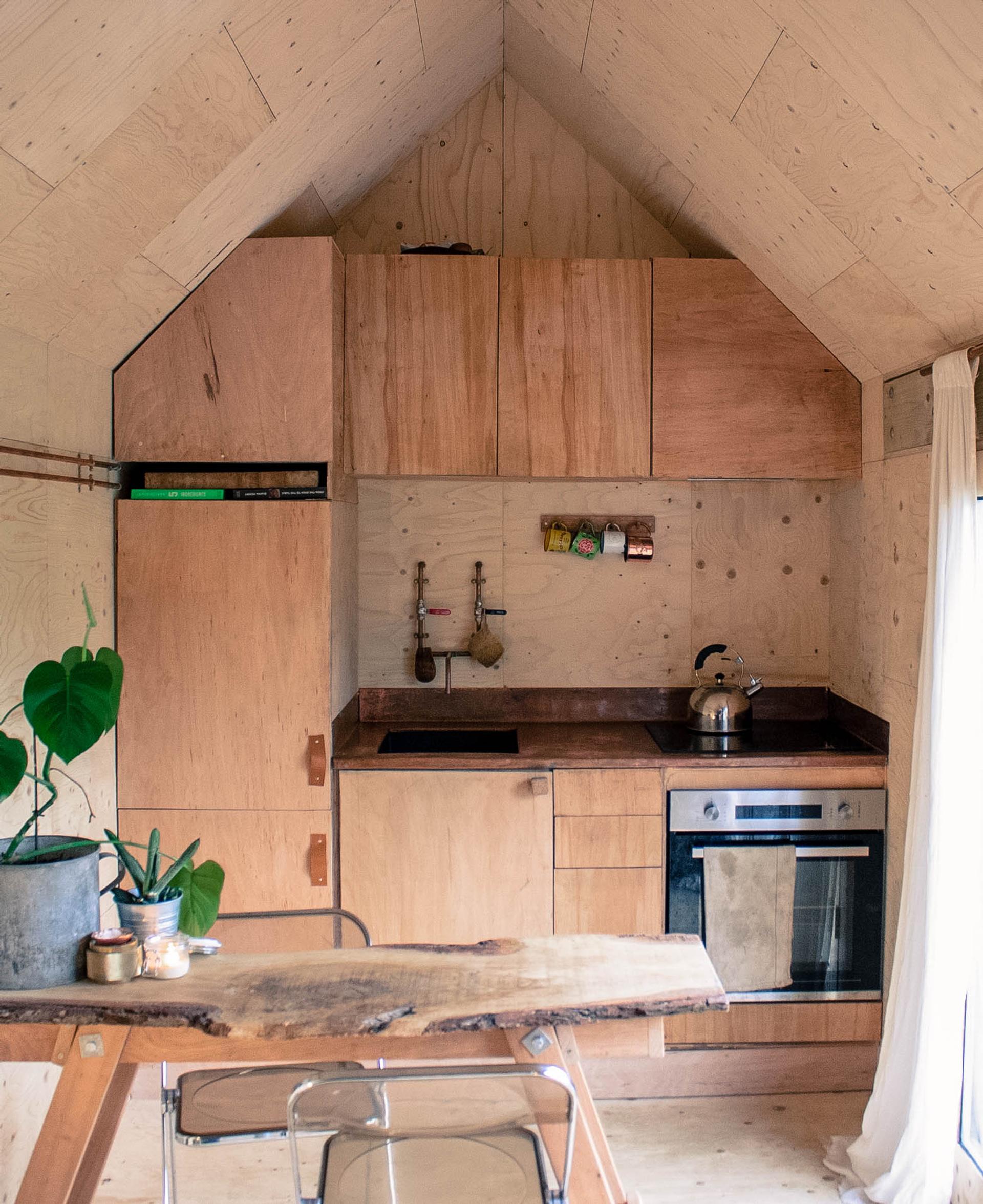 Photograph of a U-Build Tiny House interior