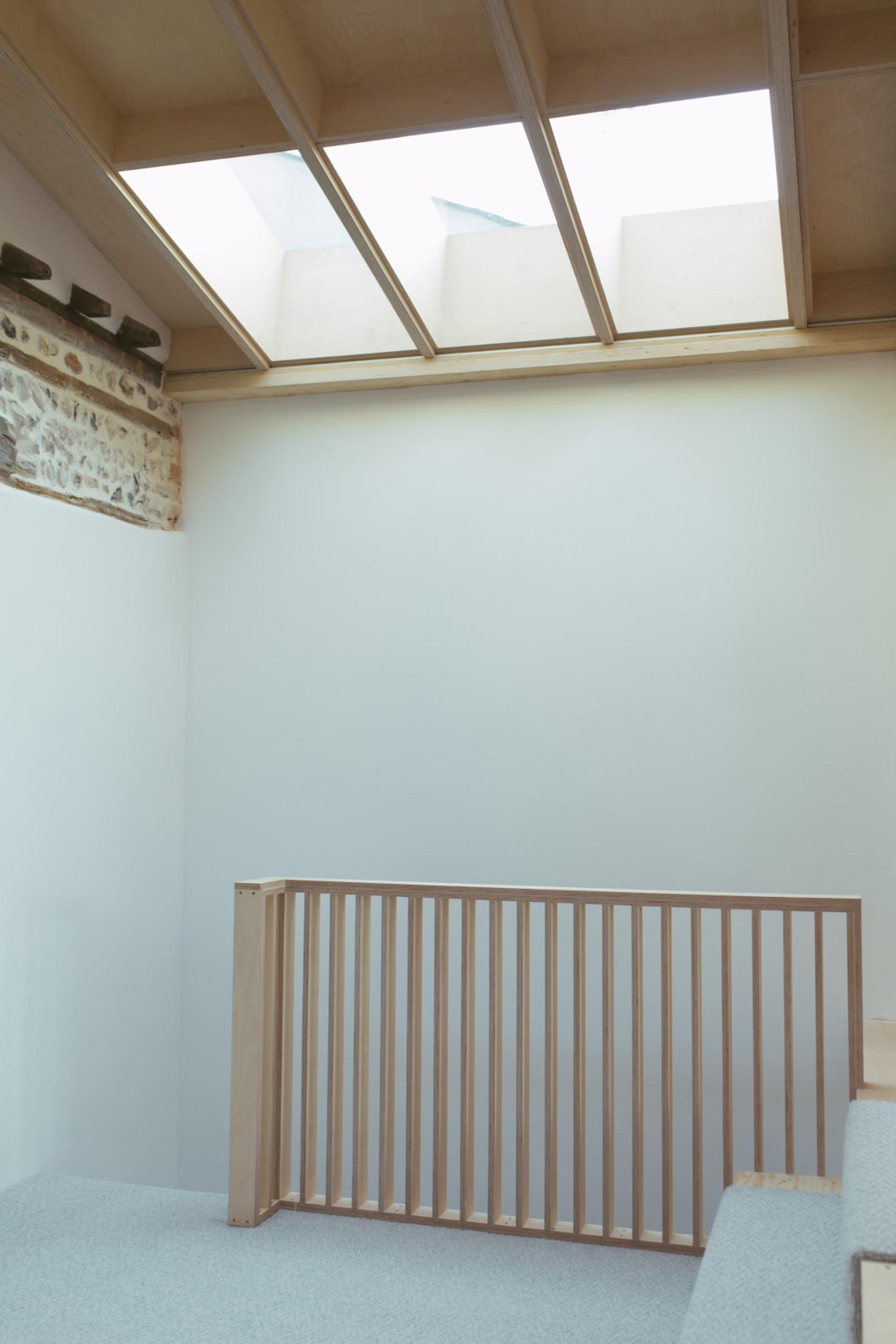 Landing of a U-Build extension showing a skylight