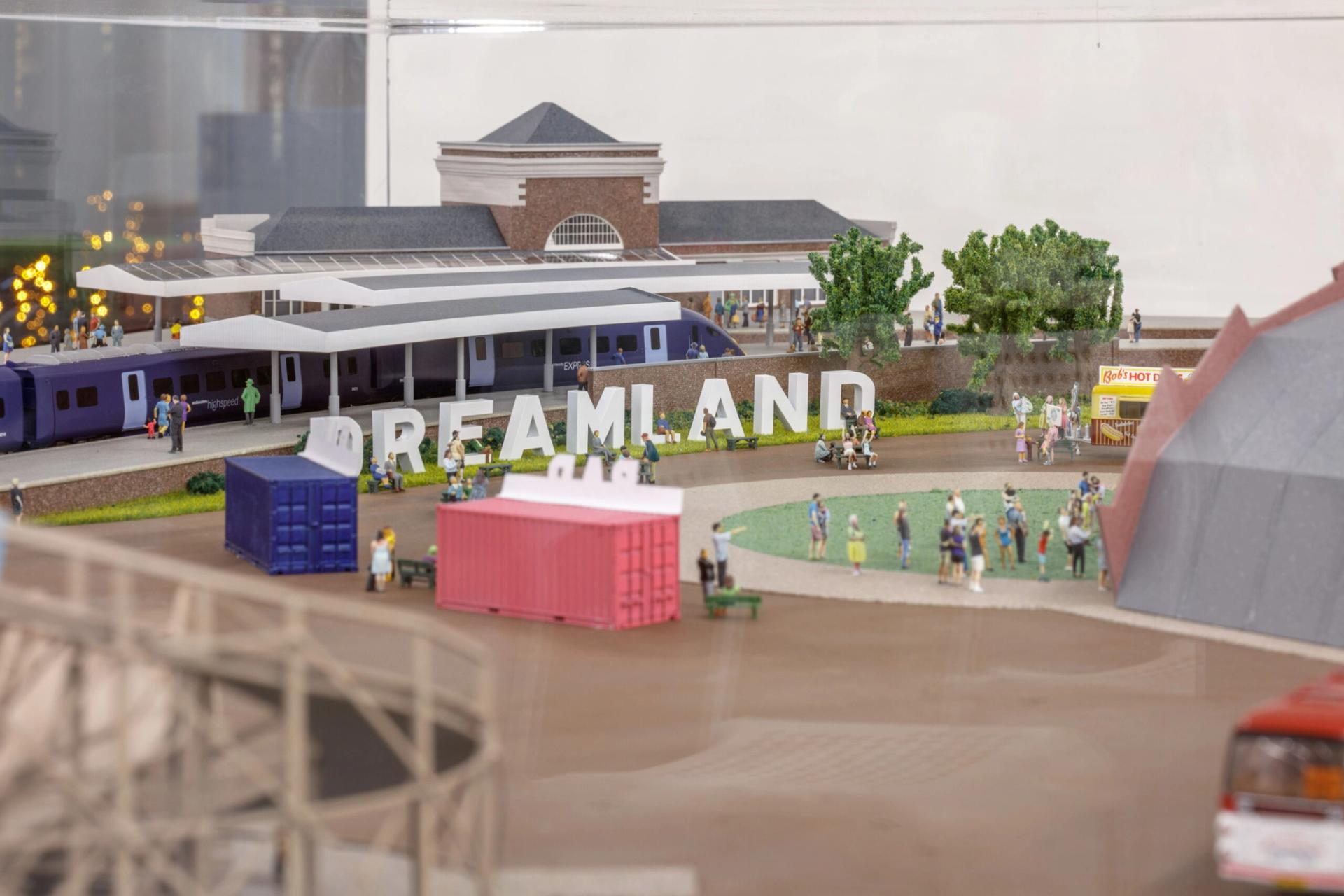 Photograph of Gingerbread City 2024 on U-Build modular plinth boxes