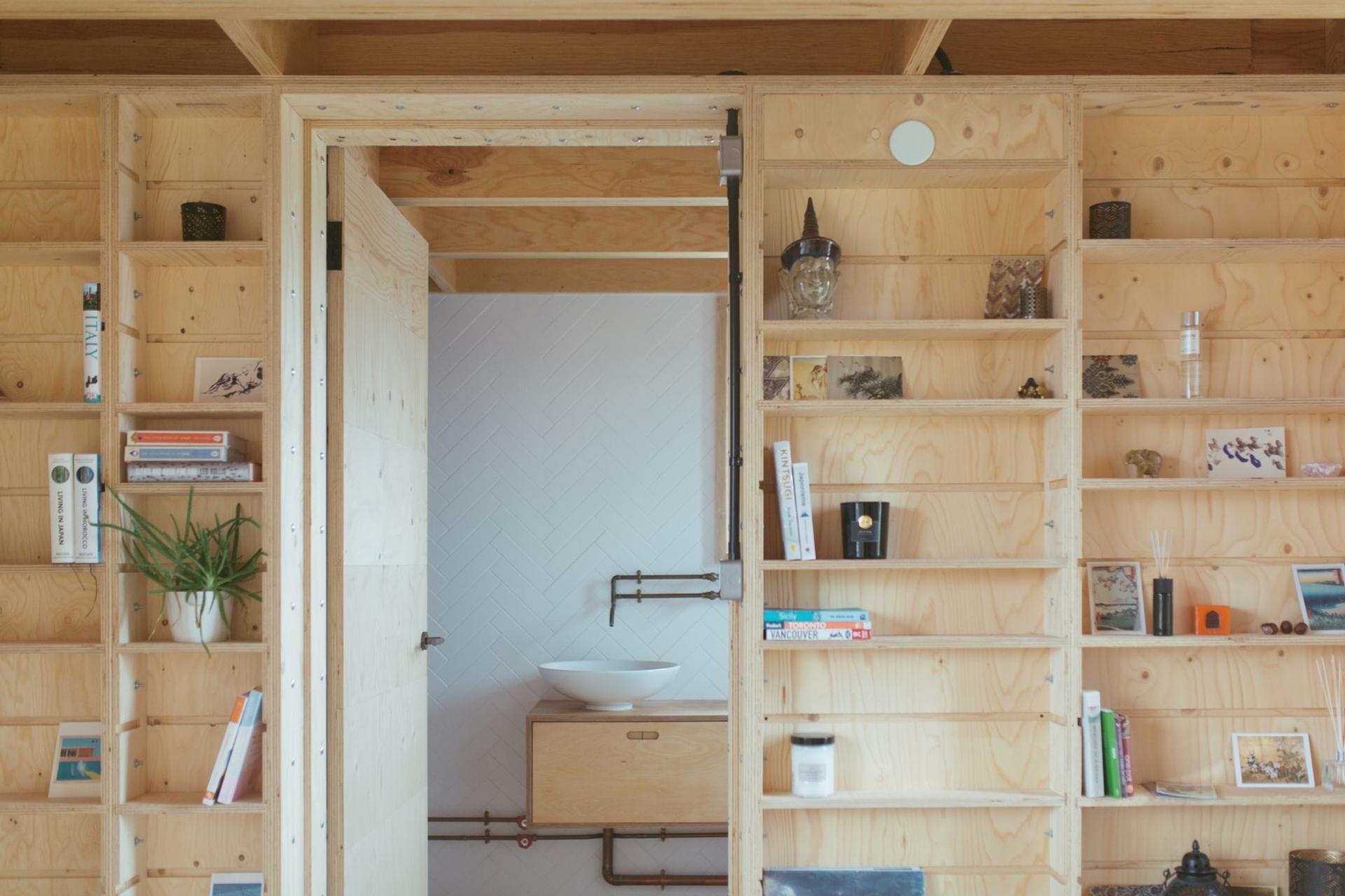 U-Build can be used for furniture and storage - This is a picture of a U-Build bookcase