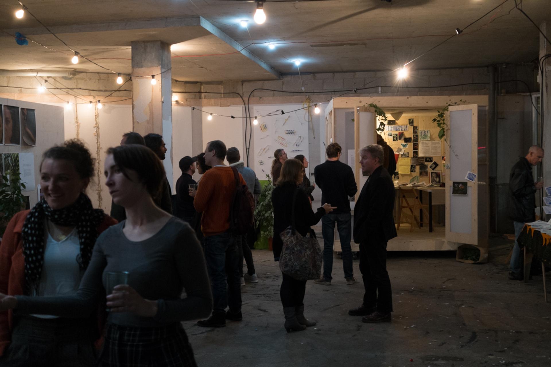 U-Build can be used for community projects - This is a picture of the opening of East Street Arts Artist pods in Leeds featuring Bare Collective