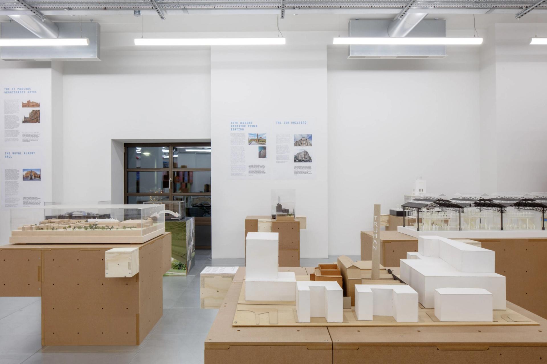 Photograph of Gingerbread City 2024 on U-Build modular plinth boxes