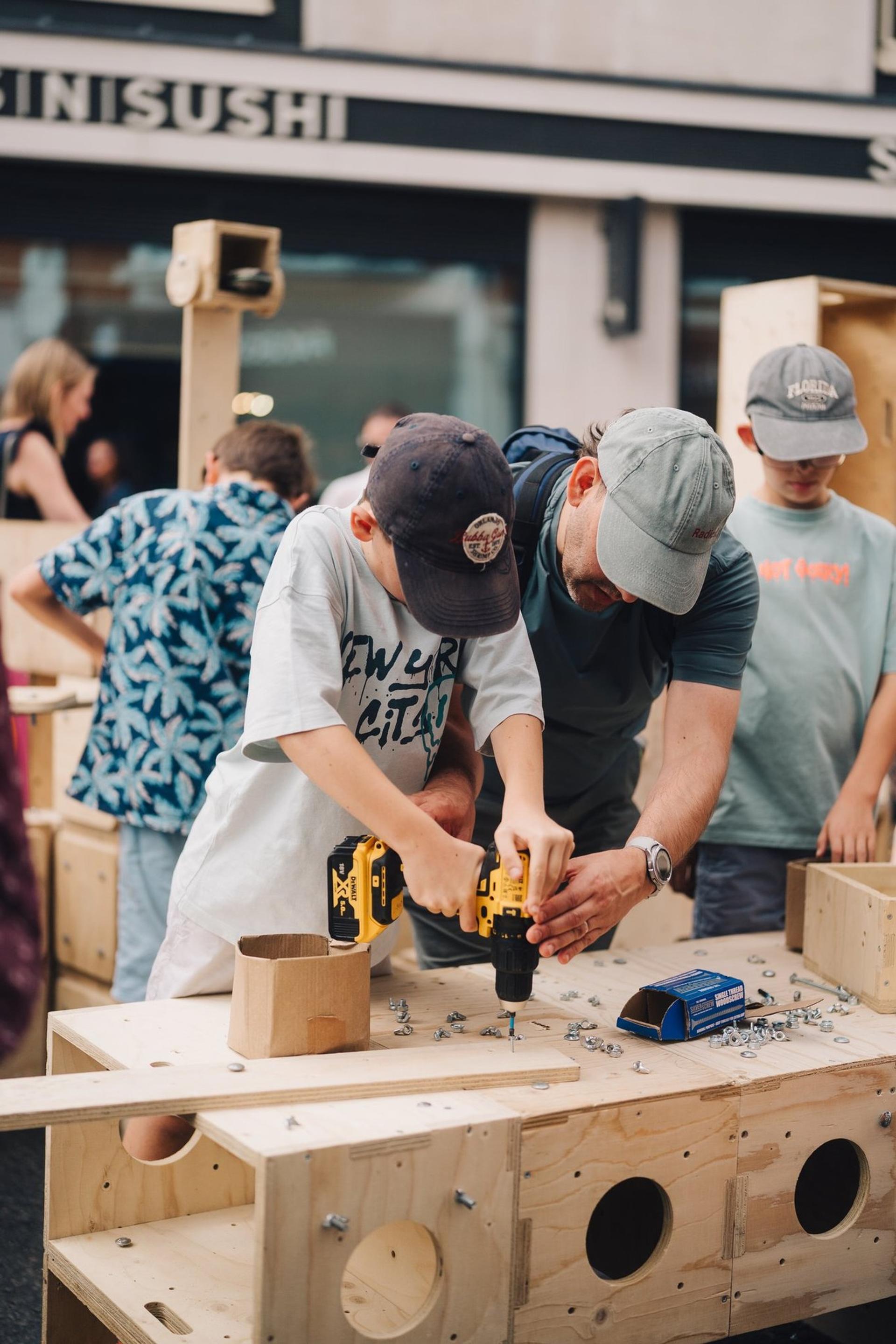 U-Build Skate Street & Box Building Workshop. Credit Hemingway Design, 2026.