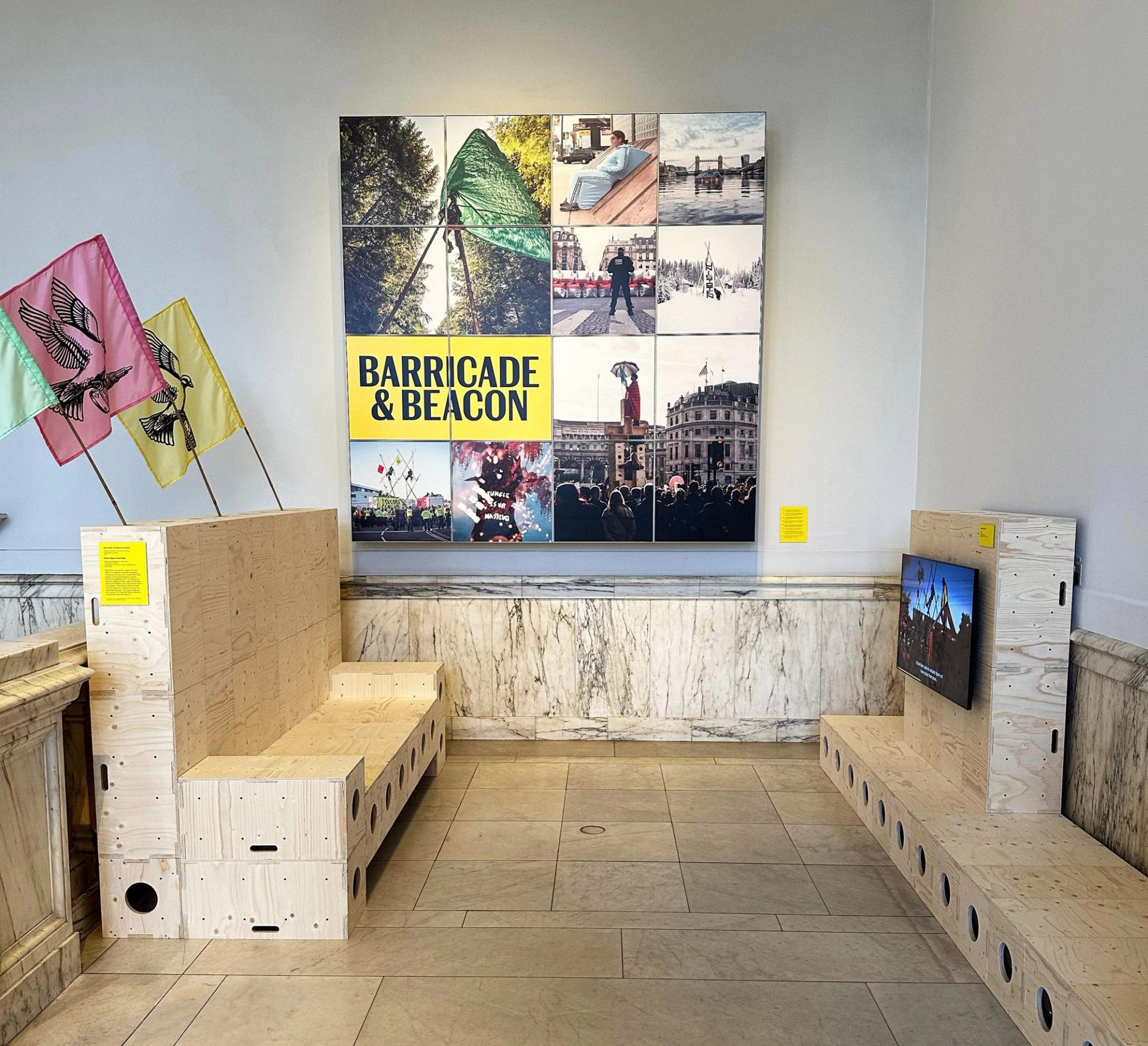 Peaceful Structures for Protest Exhibition photograph by Tom Ravenscroft