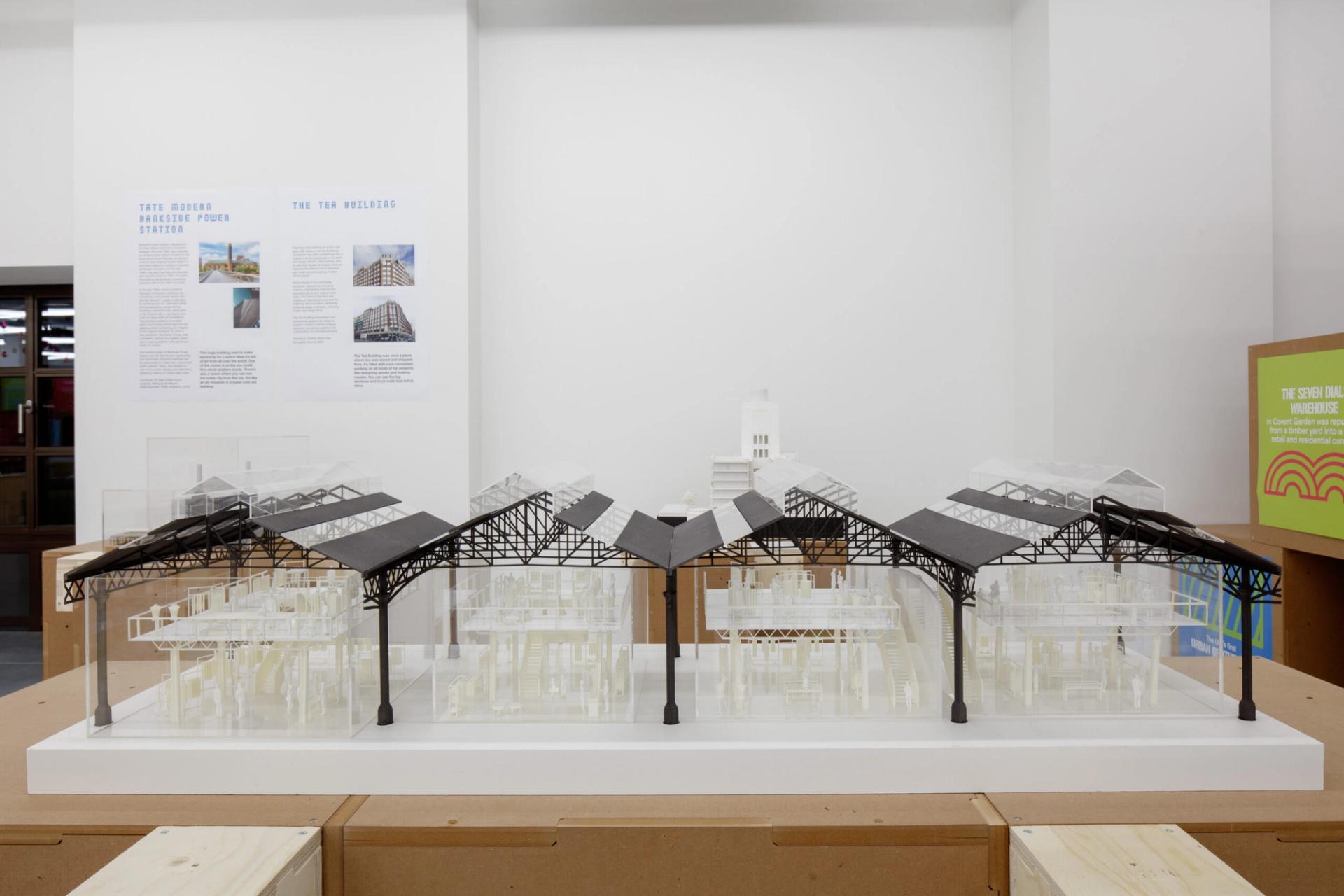 Photograph of Gingerbread City 2024 on U-Build modular plinth boxes