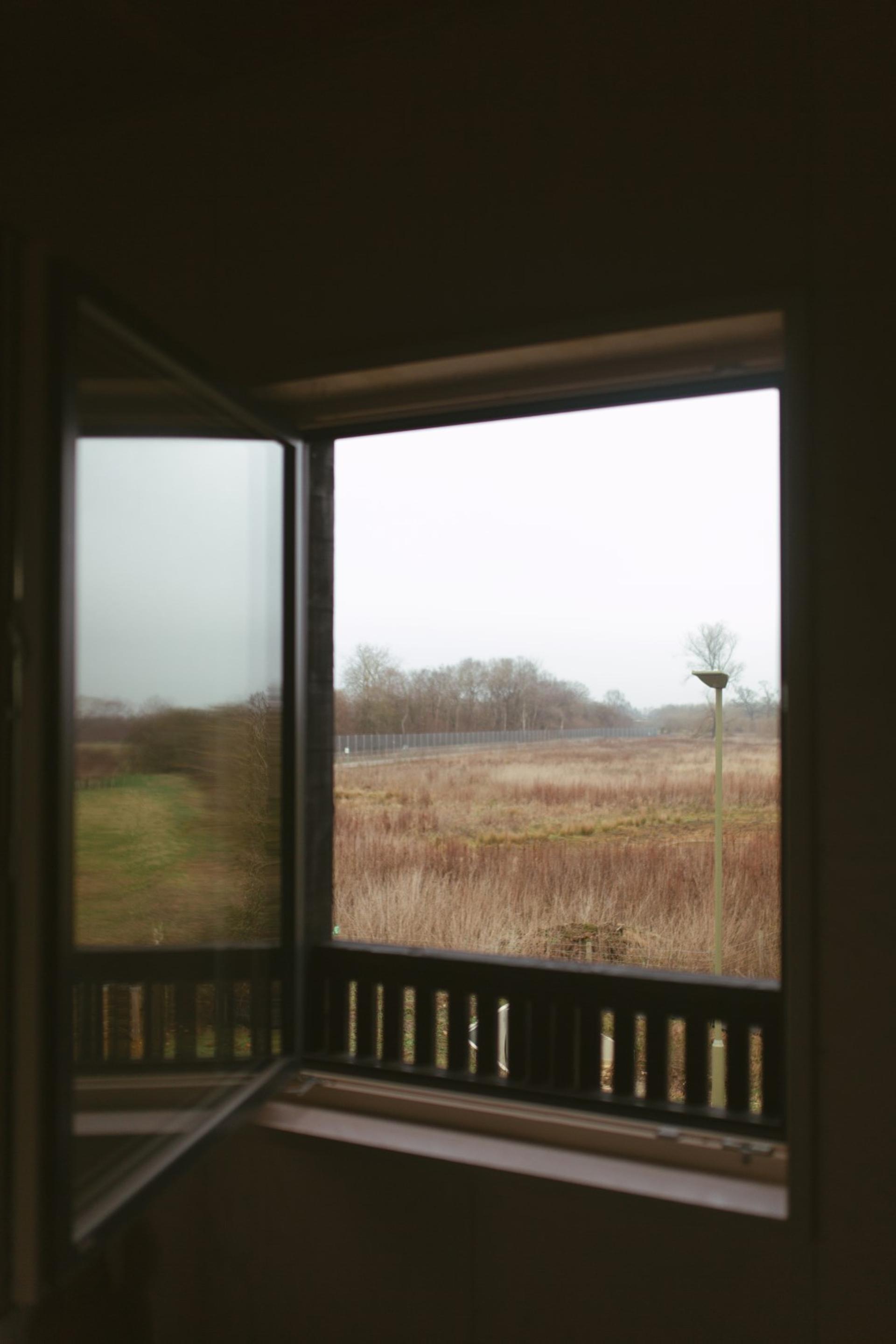 This is an interior bedroom photograph of Box House. It is made of U-Build in collaboration with Studio Bark and has been featured on the Grand Designs TV show.