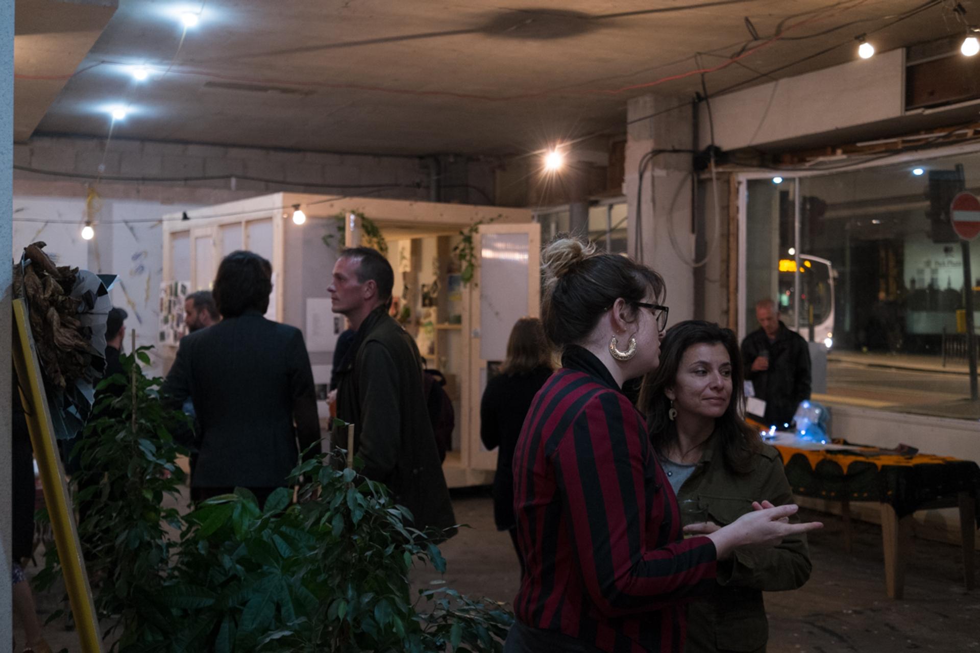 U-Build can be used for community projects - This is a picture of the opening of East Street Arts Artist pods in Leeds featuring Bare Collective