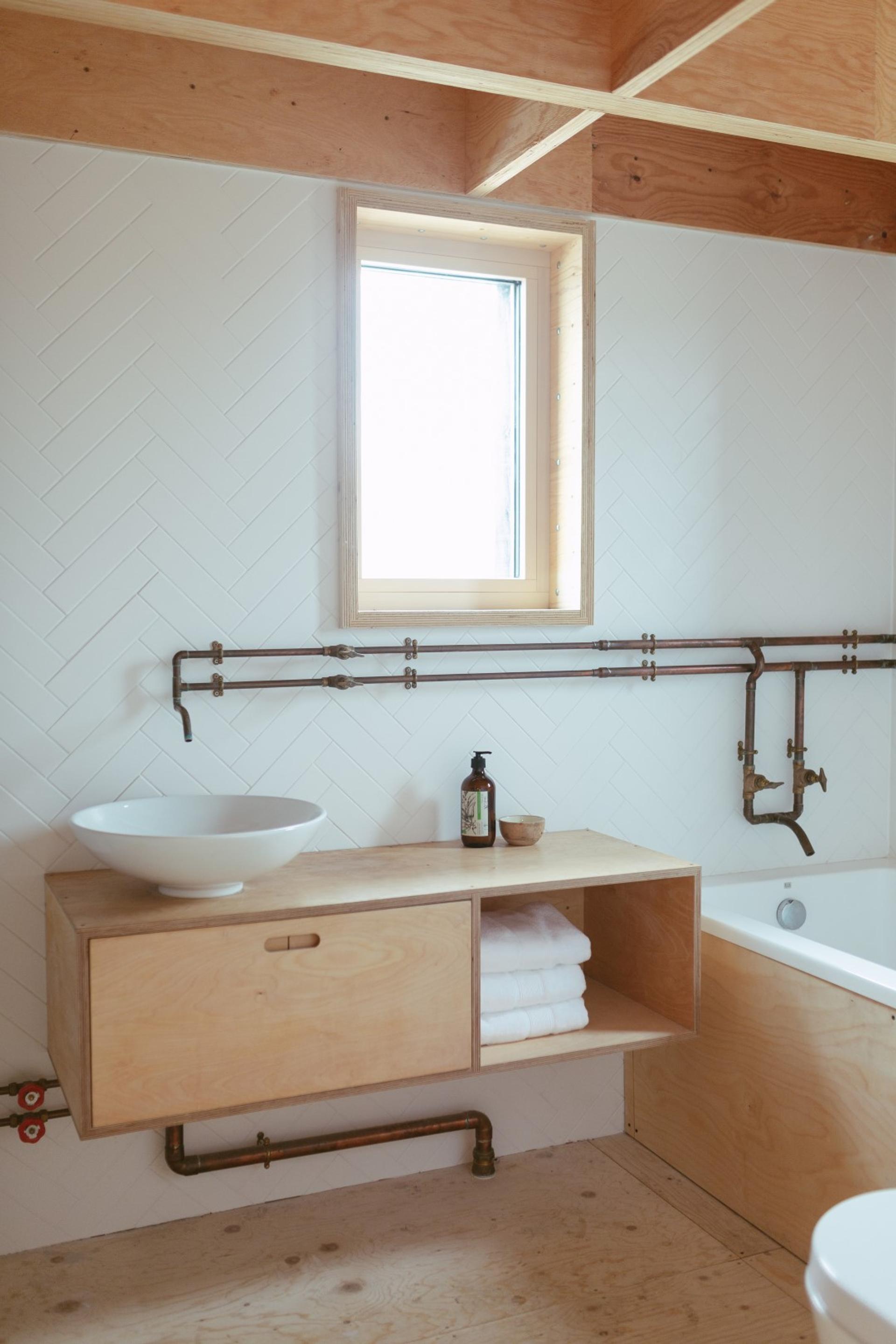 U-Build can be used for furniture and storage - This is a picture of a U-Build bathroom cabinet