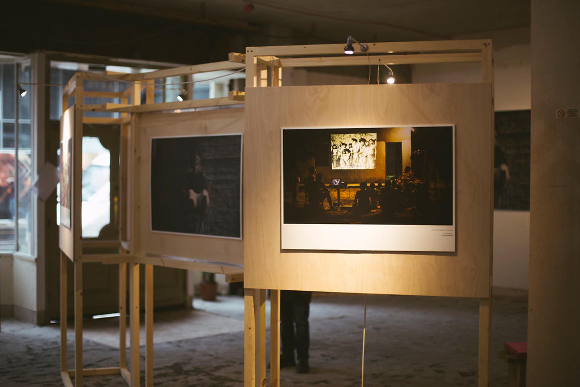 U-Build can be used for community projects - This is a picture of the opening of East Street Arts Artist pods in Leeds