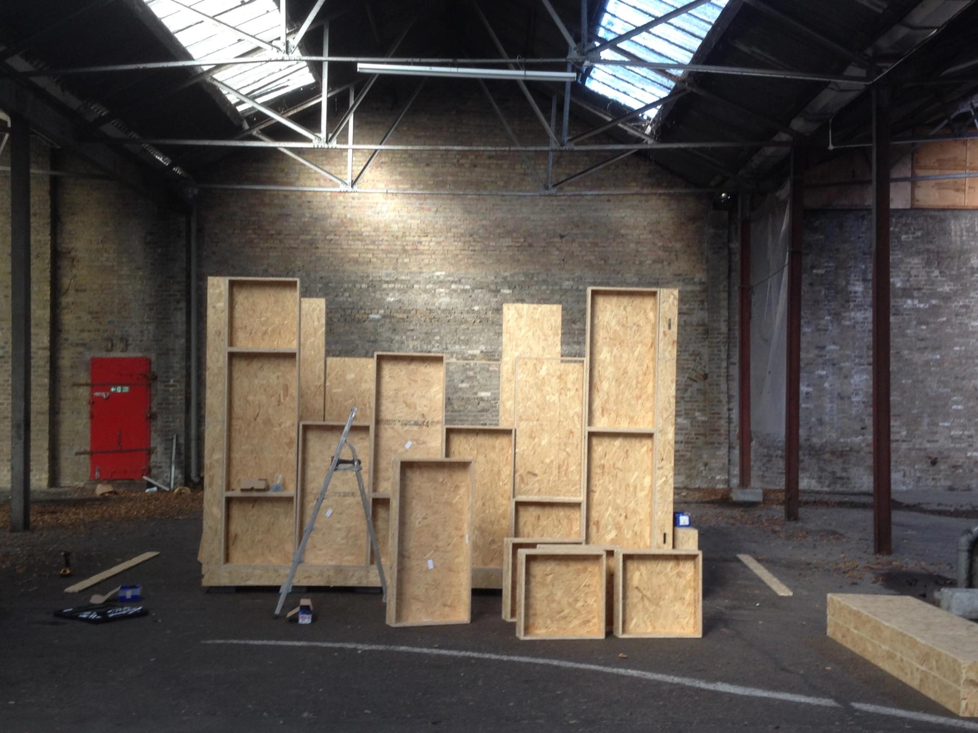 U-Build can be used for internal living pods. This is a photo of the SHED project, phase 2 under construction with Lowe Guardians