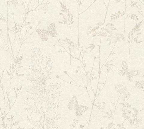 Ivory Papillon wallpaper