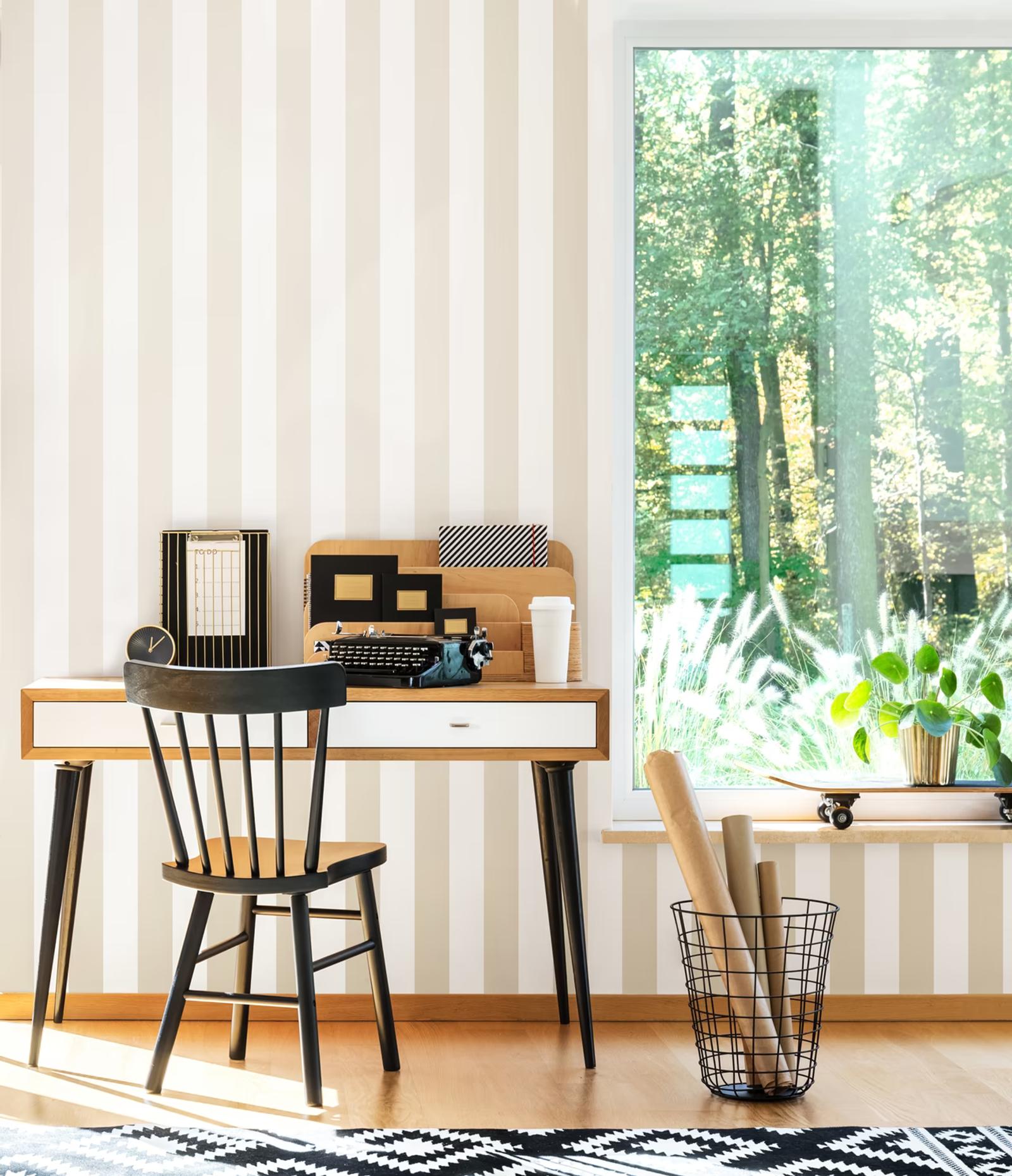 Laid Bare — Lifestyle Laid Bare 2023 LBK50113W Bloc Stripe Porcelain Office Desk