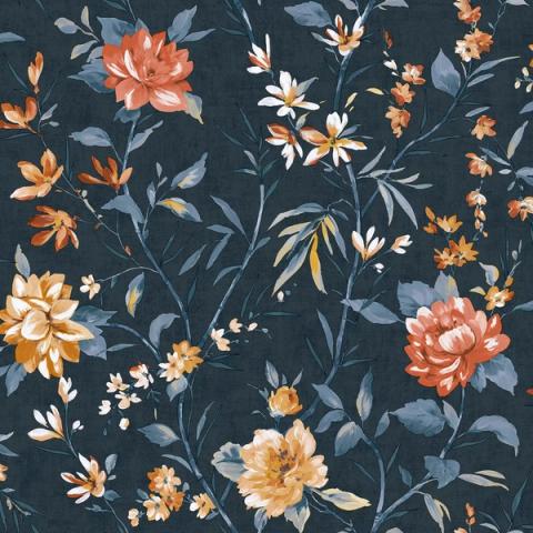 Sazanka Navy wallpaper