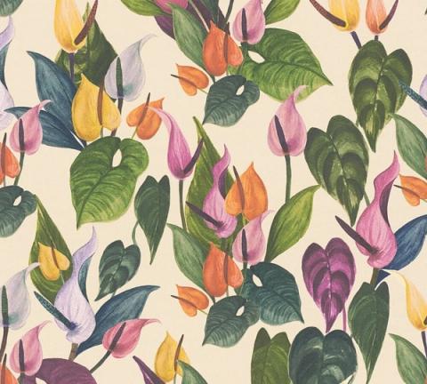 Cream Anthurium wallpaper