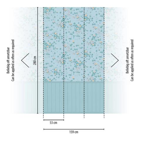 Teal Confetti Panel wall panel