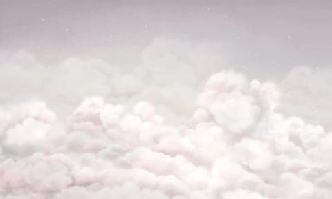 Soft clouds with a faint scatter of stars, quiet enough to sleep under.