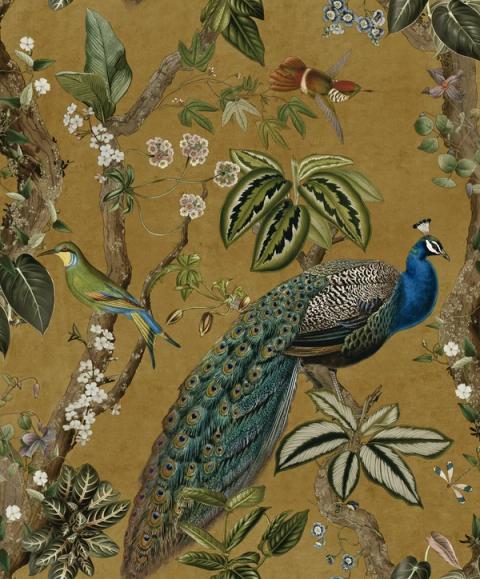 Cassia Ochre wallpaper