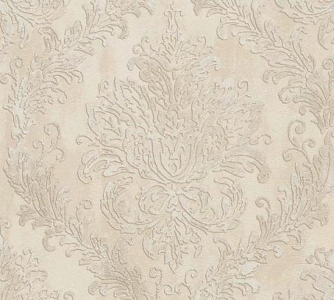 Cream Damask wallpaper