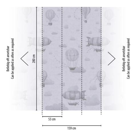 Grey Airship Panel wall panel