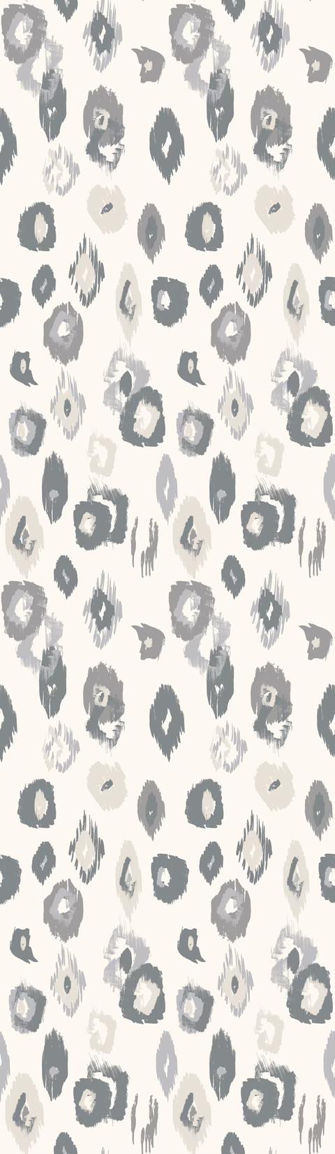 Animal Ikat Wilderness White & Stone
