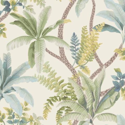 Saranda Green Cream wallpaper