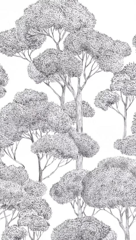Charcoal Grove wallpaper