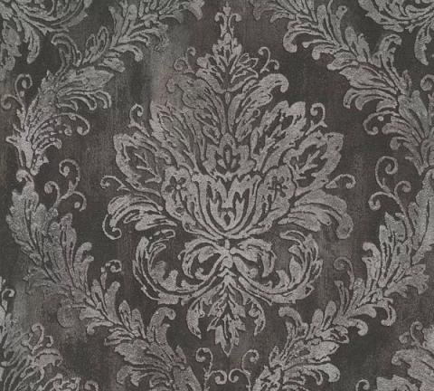 Ebony Damask wallpaper