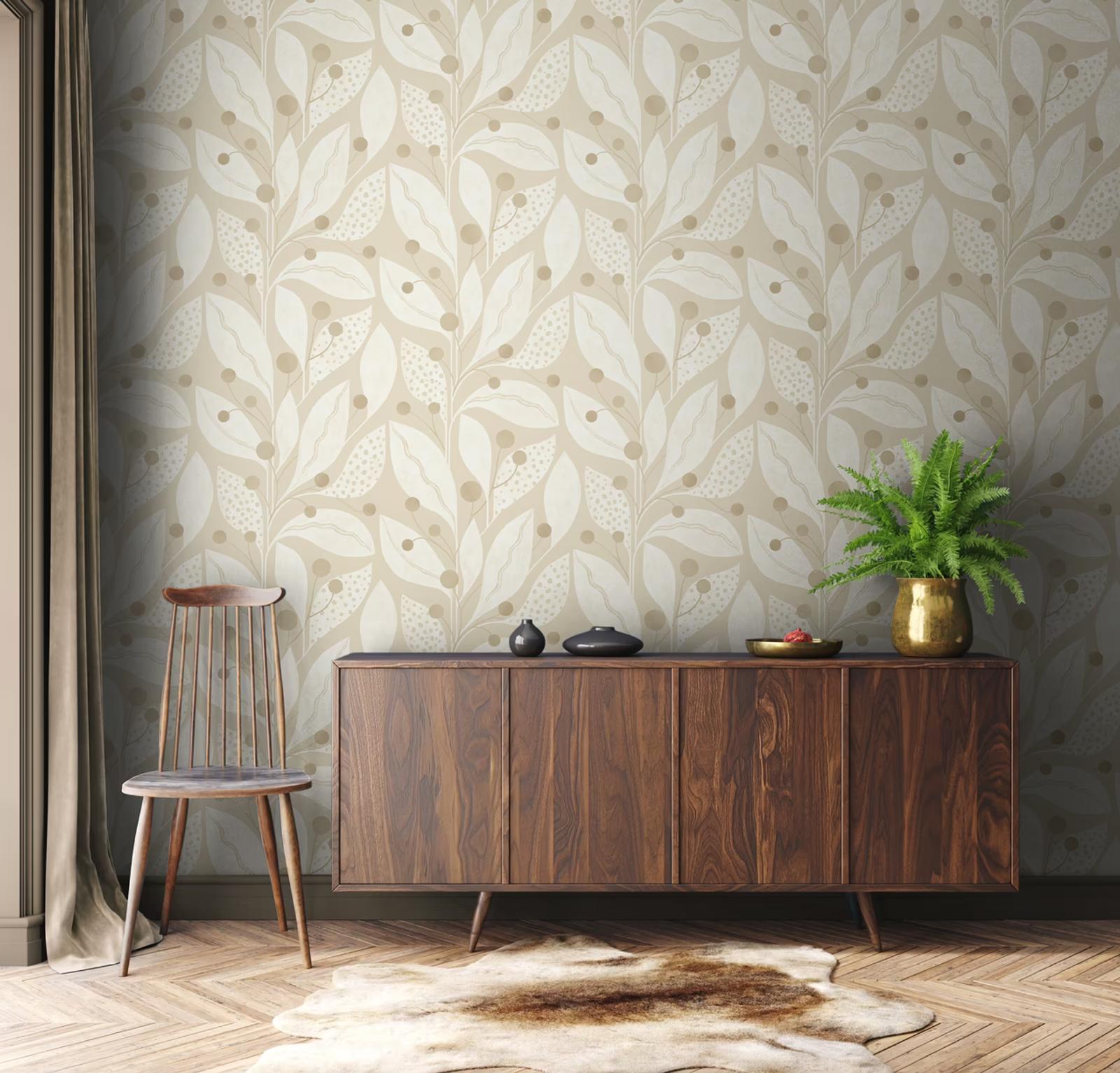 Laid Bare — Lifestyle Laid Bare 2023 LBK50105W Berry Dot Flax Dining Room