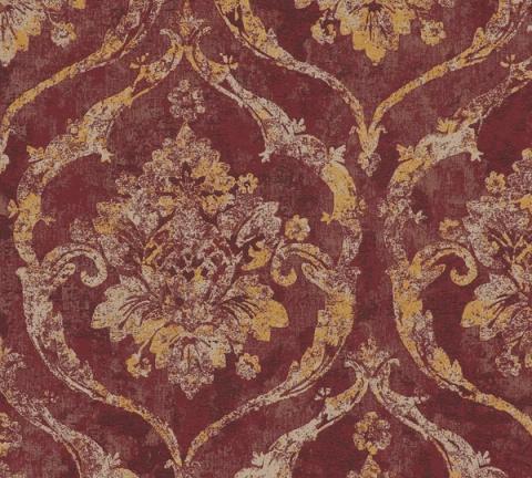 Ruby Damask wallpaper