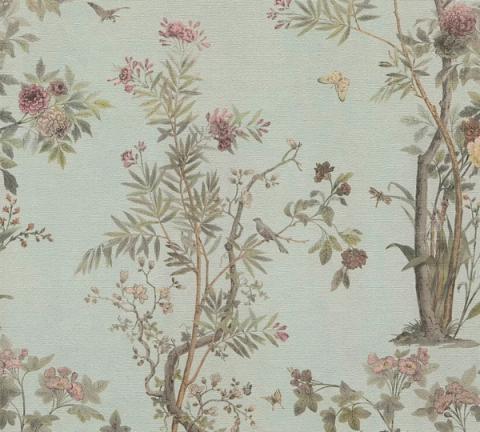 Celadon Chinoiserie wallpaper