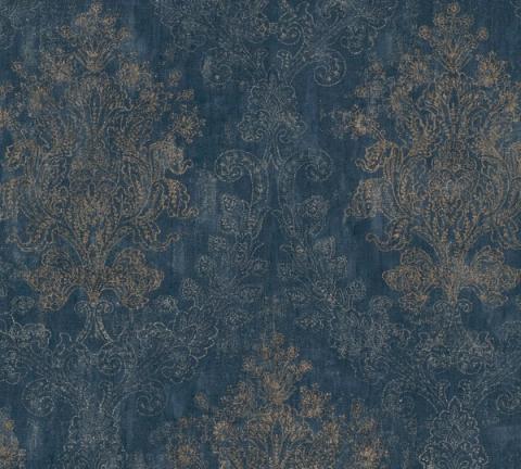 Blue Baroque wallpaper