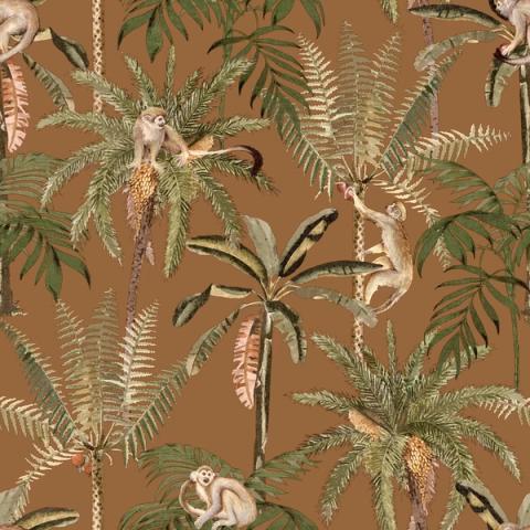 Ateles Burnt Orange wallpaper