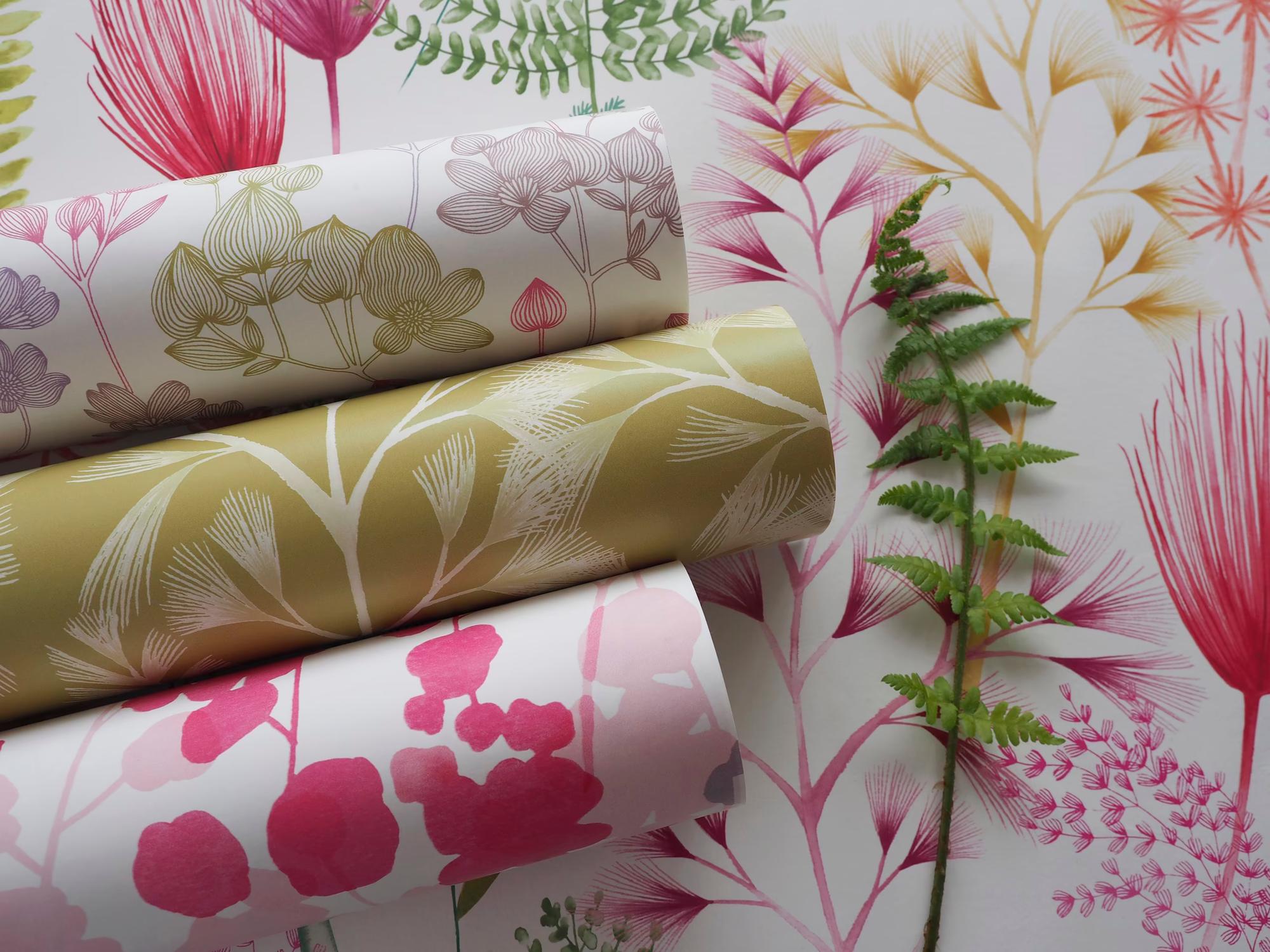 OHPOPSI Jardin Floral Wallpaper Whiterose Design