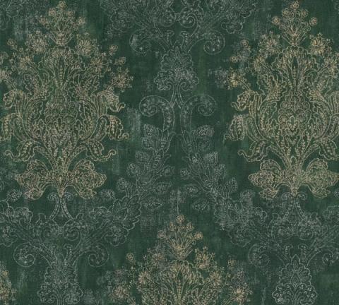 Green Baroque wallpaper