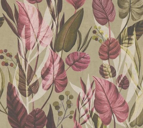 Mauve Foliage wallpaper