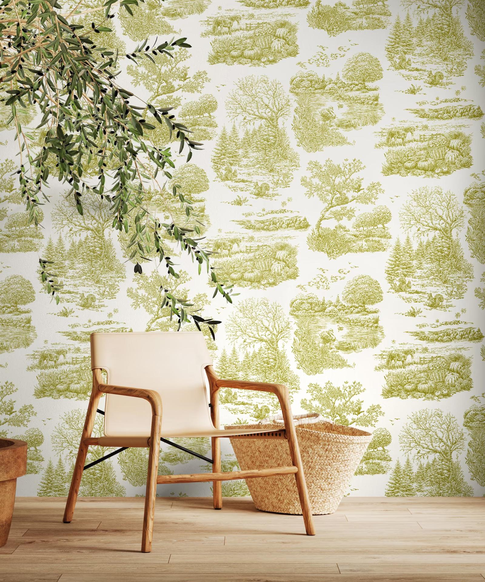 Riches of Nature — RichesofNature RON50123W Eve Toile Olive LIFESTYLE HR