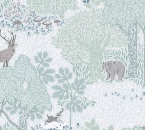 Blue Woodland wallpaper